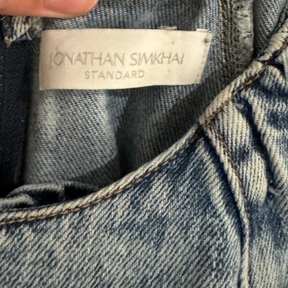 Simkhai Holland Denim Mini Dress size Medium - Picture 5 of 7